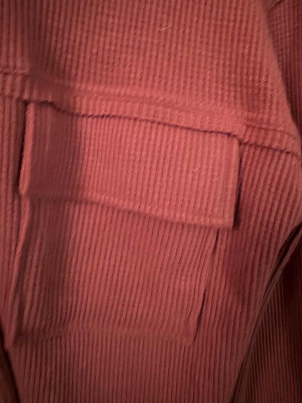 Tuckernuck Waffle-Knit Shacket in Roasted Russet - Picture 7 of 7